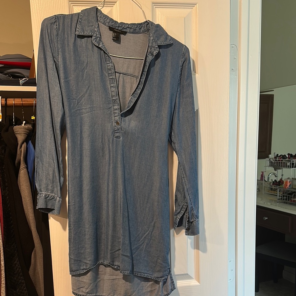 Women's Blue Denim Top